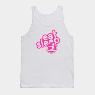 Eat Sleep Yoga - hot pink Tank Top